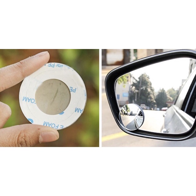 2 pcs Kaca Spion Blind Spot Wide Angle Adjustable 360 Derajat Tahan Air 3M Untuk Mobil SUV Truk Van