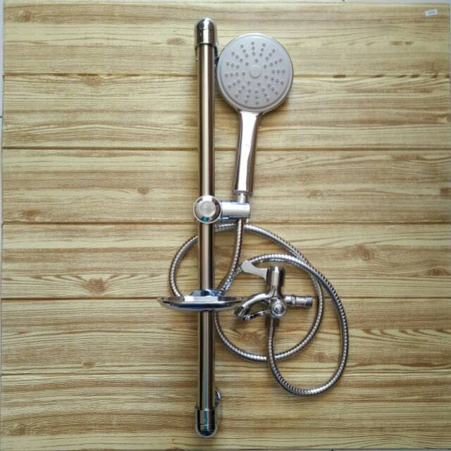Shower tiang set/shower mandi plus kran cabang