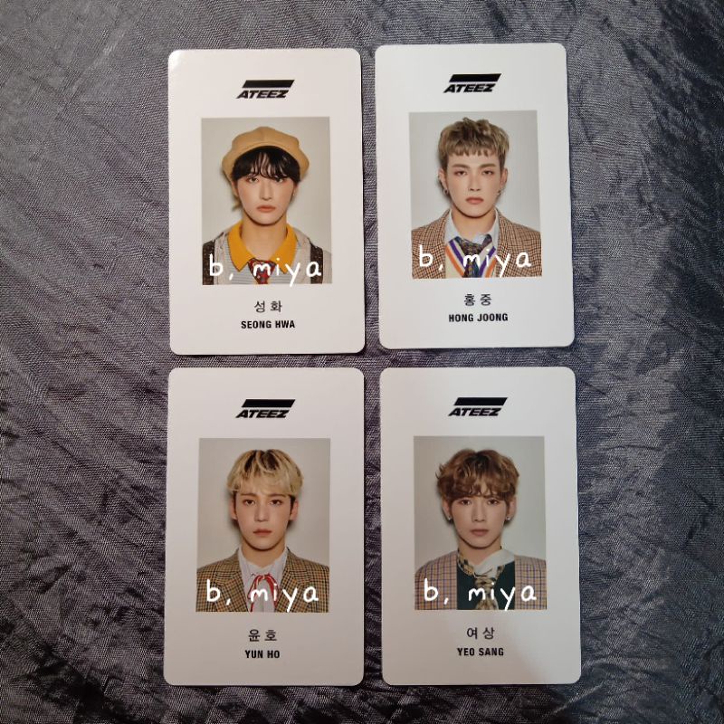 (SET ONLY) ATEEZ SEASON GREETING 2020 PC PHOTOCARD HONGJOONG SEONGHWA YUNHO YEOSANG