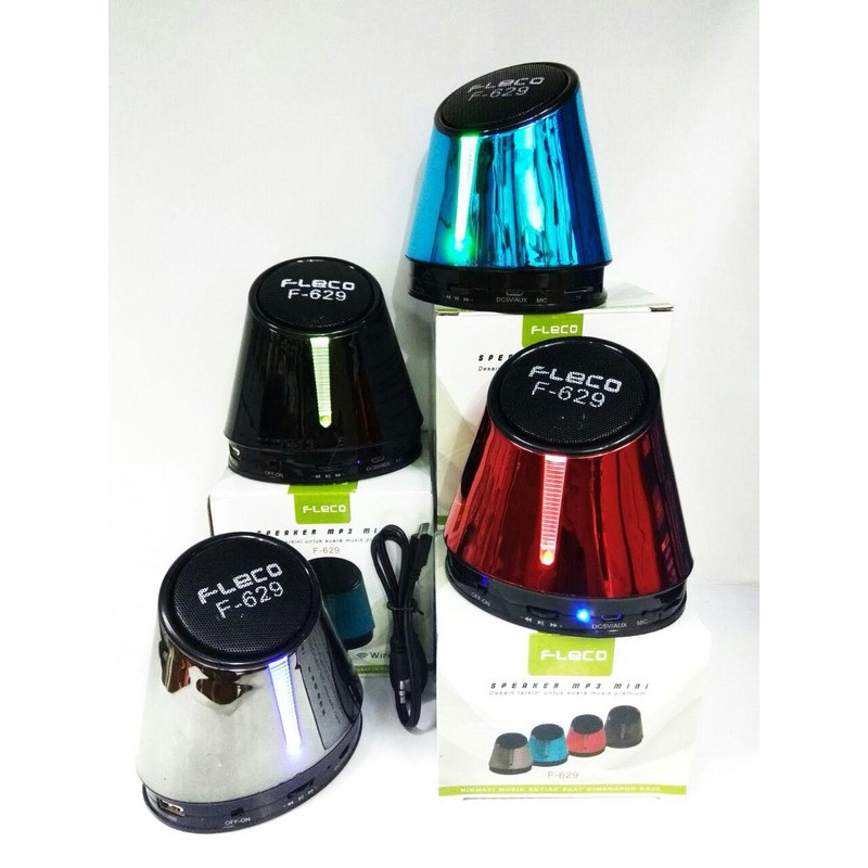 FLECO Speaker Mini Blueetoth FLECO F-629 LED Super BASS