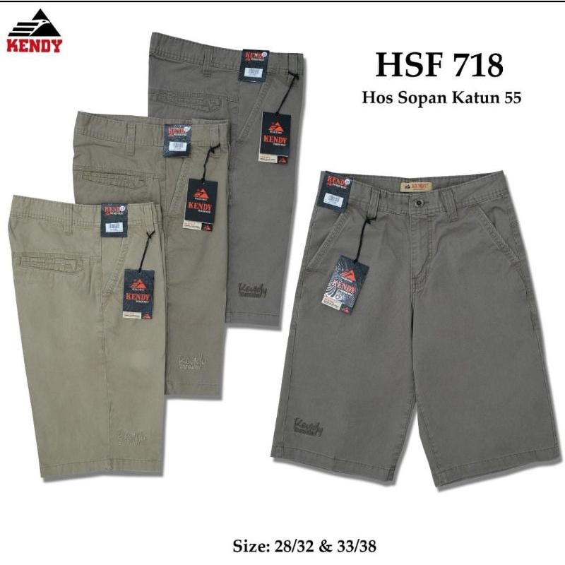 CELANA PENDEK CHINOS KENDY ORIGINAL WARNA CHINO