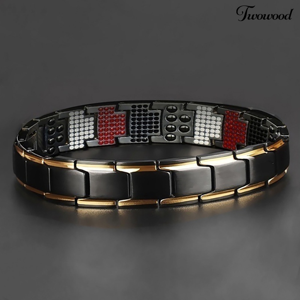 Twowood Antifatigue Detachable Couple Bracelet Metal Energy Magnetic Slimming Bracelet Health Care