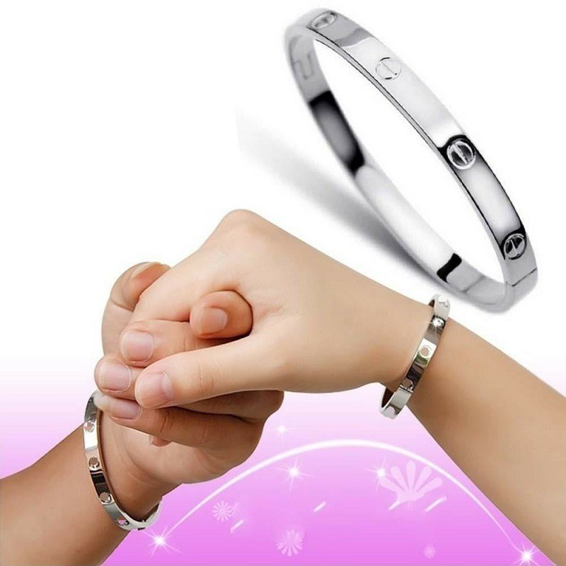 bracelet Emas 18k simple gelang titanium anti karat dan anti luntur perhiasan wanita