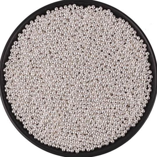 

Promo Awal tahun Sprinkle Ball Bola Silver Pearl Trimit Kecil Topping Hias Kue -+ 25 gr Diskon