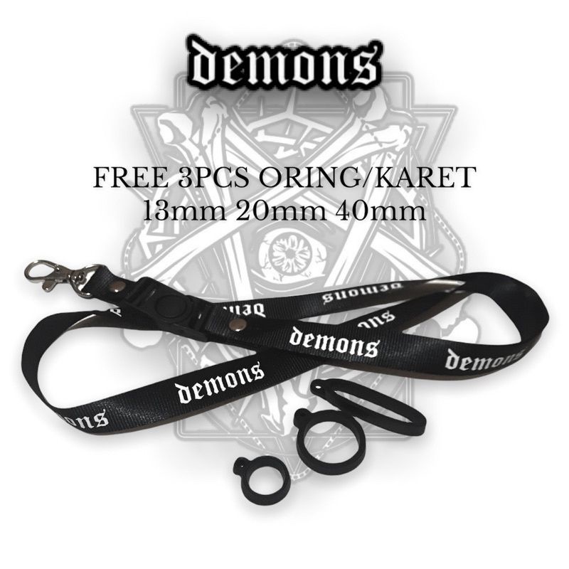 

Lanyard DEMONS tali lanyard BAND gantungan kunci name tag id card kartu nama / tali lanyard gantungan leher