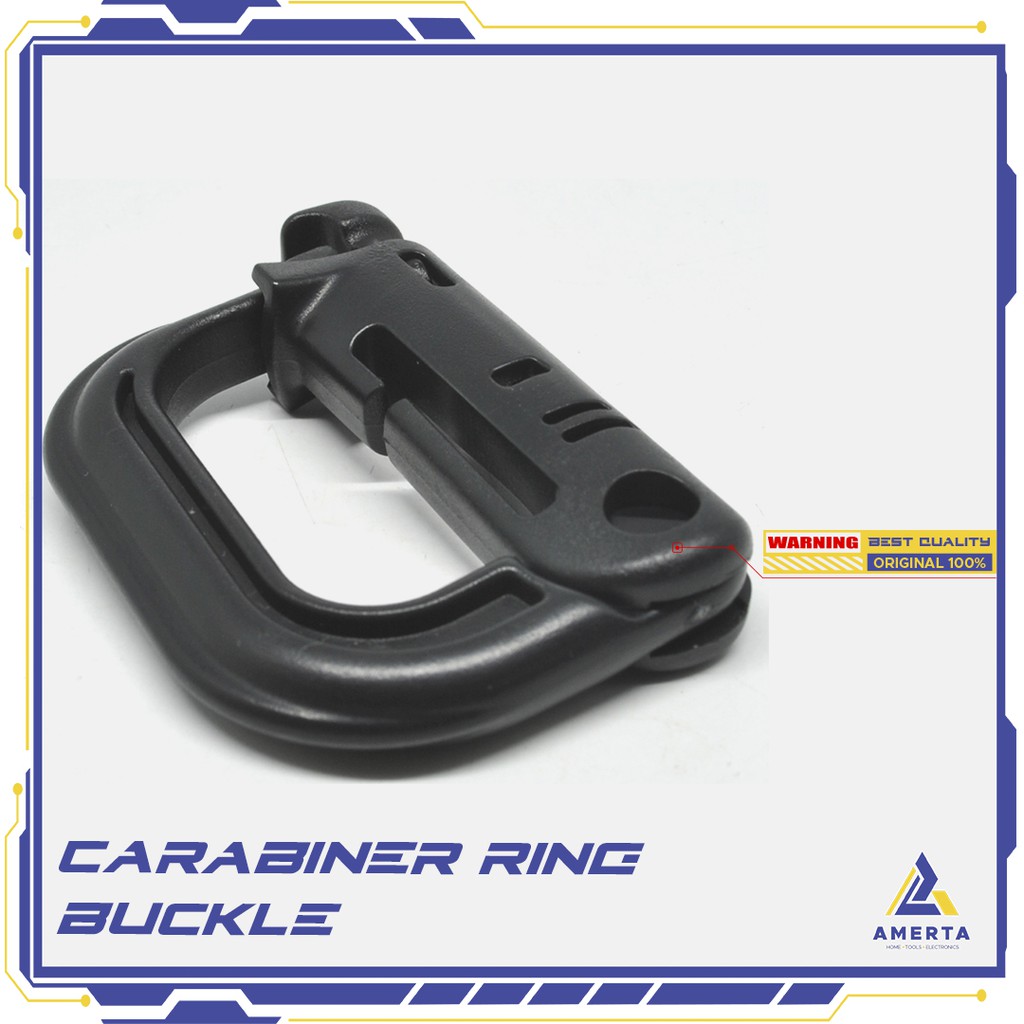 Ring Buckle Carabiner with Quickdraw