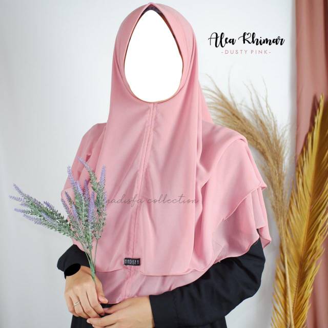 Alea Khimar bergo Polos  ceruti hijab