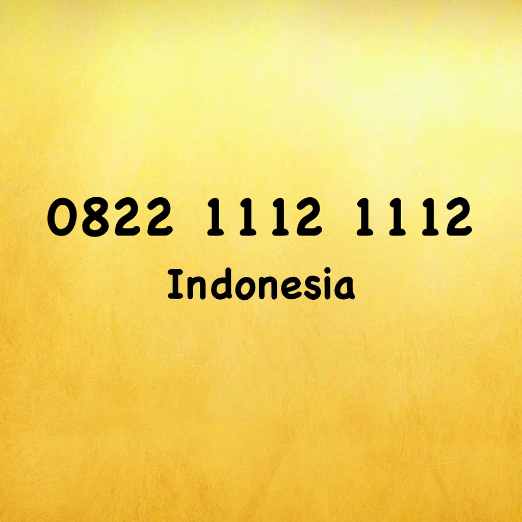 Nomor Cantik Simpati LOOP Double ABCD - 11 - 12 - 112 - 0822 1112 1112