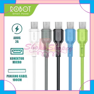 ROBOT Kabel Data RBM100S Android Micro USB 1M Data Cable Original - Garansi Resmi 1 Tahun