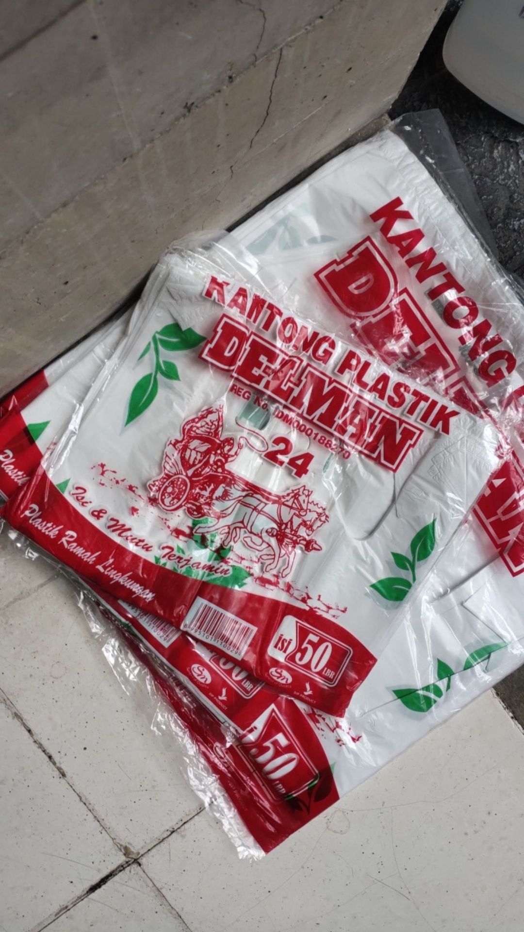 Kantong Plastik / Kresek Ramah Lingkungan Delman Uk 35 - Sni