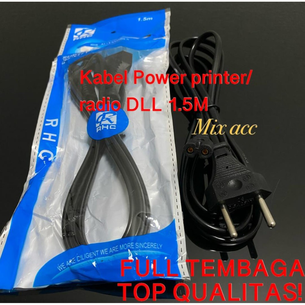 Kabel Power Printer Canon Epson Hp Kabel Power Printer 2 Lubang Shopee Indonesia 3540