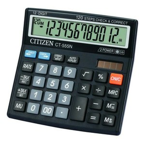 

Alat Menghitung Kalkulator Citizen CT-555N 12 Digit Auto Replay Murah.