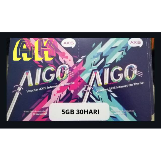VOCER AXIS 5GB 30hari / aigo 5gb 30hari