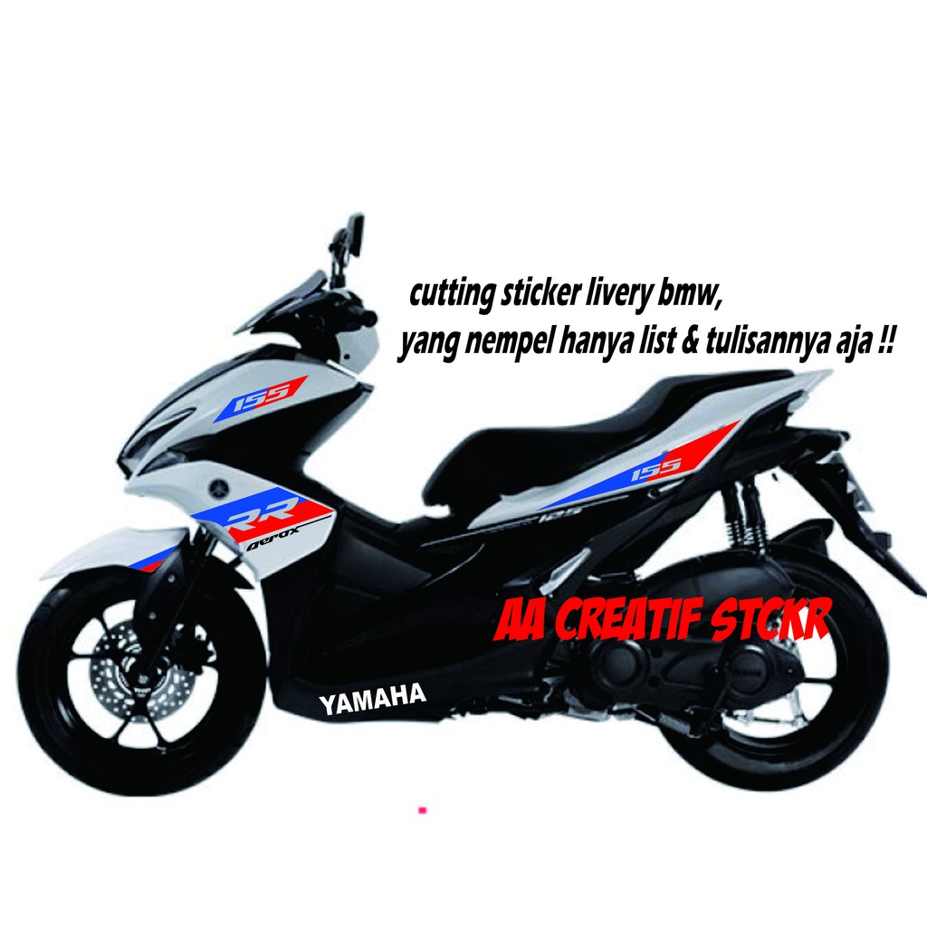 CUTTING STICKER YAMAHA AEROX LIVERY BMW S1000