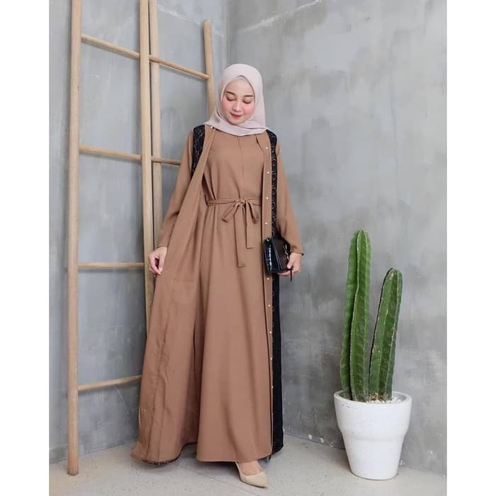 Grosi Fashion Terbaru Gamis Remaja Modern Terbaru 2021 Tartan Maxi Gamis Kekinian Model Bagu Shopee Indonesia