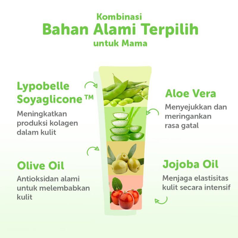 Mama's Choice Stretch Mark Cream (Memudarkan stretch mark dan menghilangkan gatal - halal)