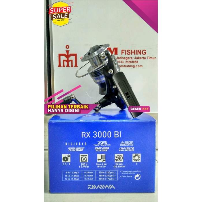 *Promo Murah* Reel DAIWA RX 3000 BI