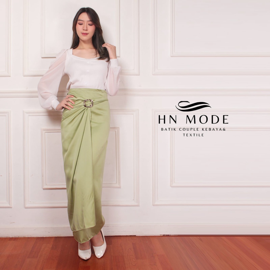 Gallery kebaya - Rok lilit polos satin velvet / wrap skirt polos premium