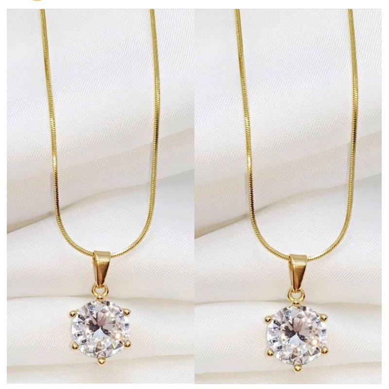 Kalung belut berlapis emas 24k gold