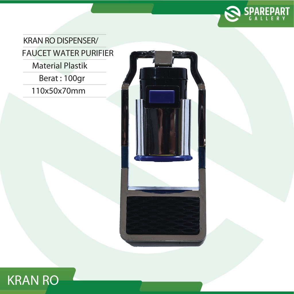 Keran air minum dispenser RO - silver chrome