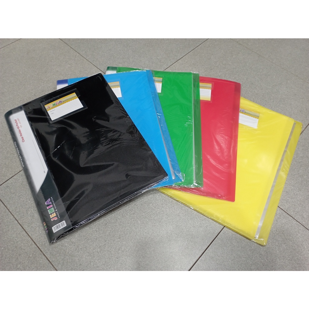 

Map Clear Holder Document Keeper Display Book F4 Isi 60 Pocket Jenia