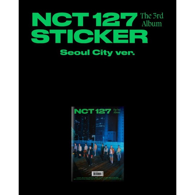 OPEN PO ALBUM NCT 127 STICKER SEOUL CITY VER