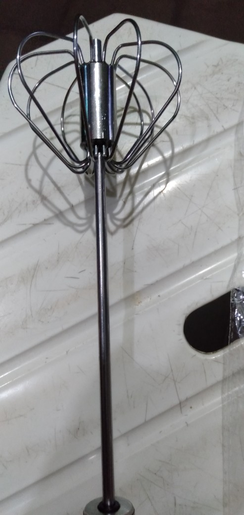 Mic Stainless Steel Semi-otomatis Pengocok Telur Mixer Telur Krim Mixer Alat Pencampuran Kue