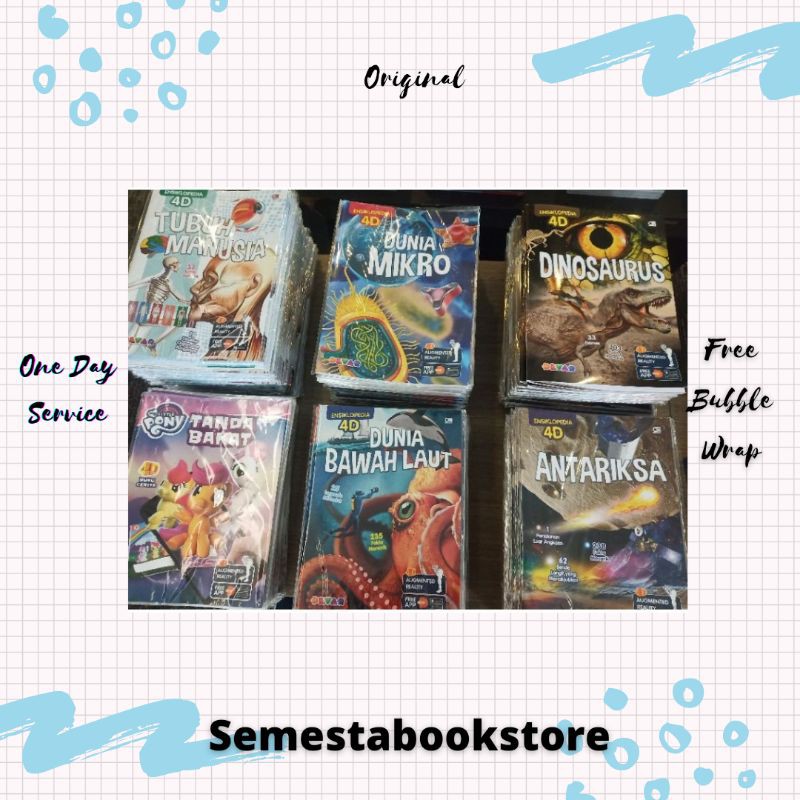 Ensiklopedia 4D : Dinosaurus/Dunia Bawah Laut/Antariksa/Dunia Mikro/Tubuh Manusia/Little Pony