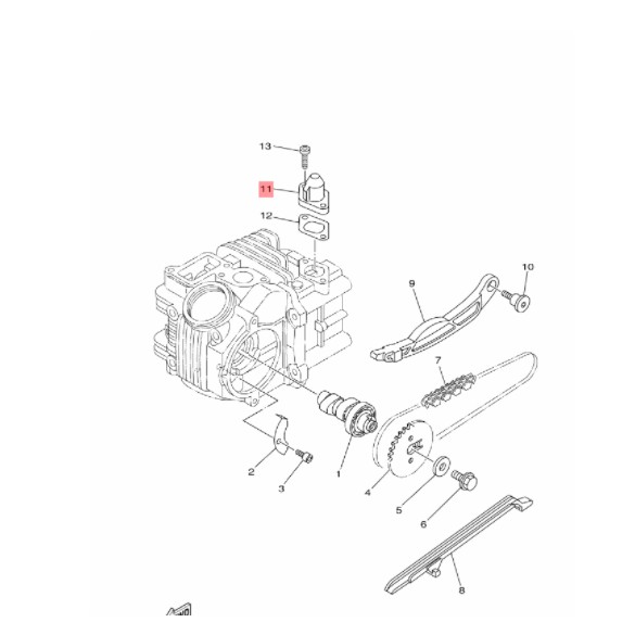 LIFTER ASSY TENSIONER TONJOKAN KETENG JUPITER Z 115 ROBOT VEGA ZR RR FORCE FI LEXAM ORI 5D9-E2210-00