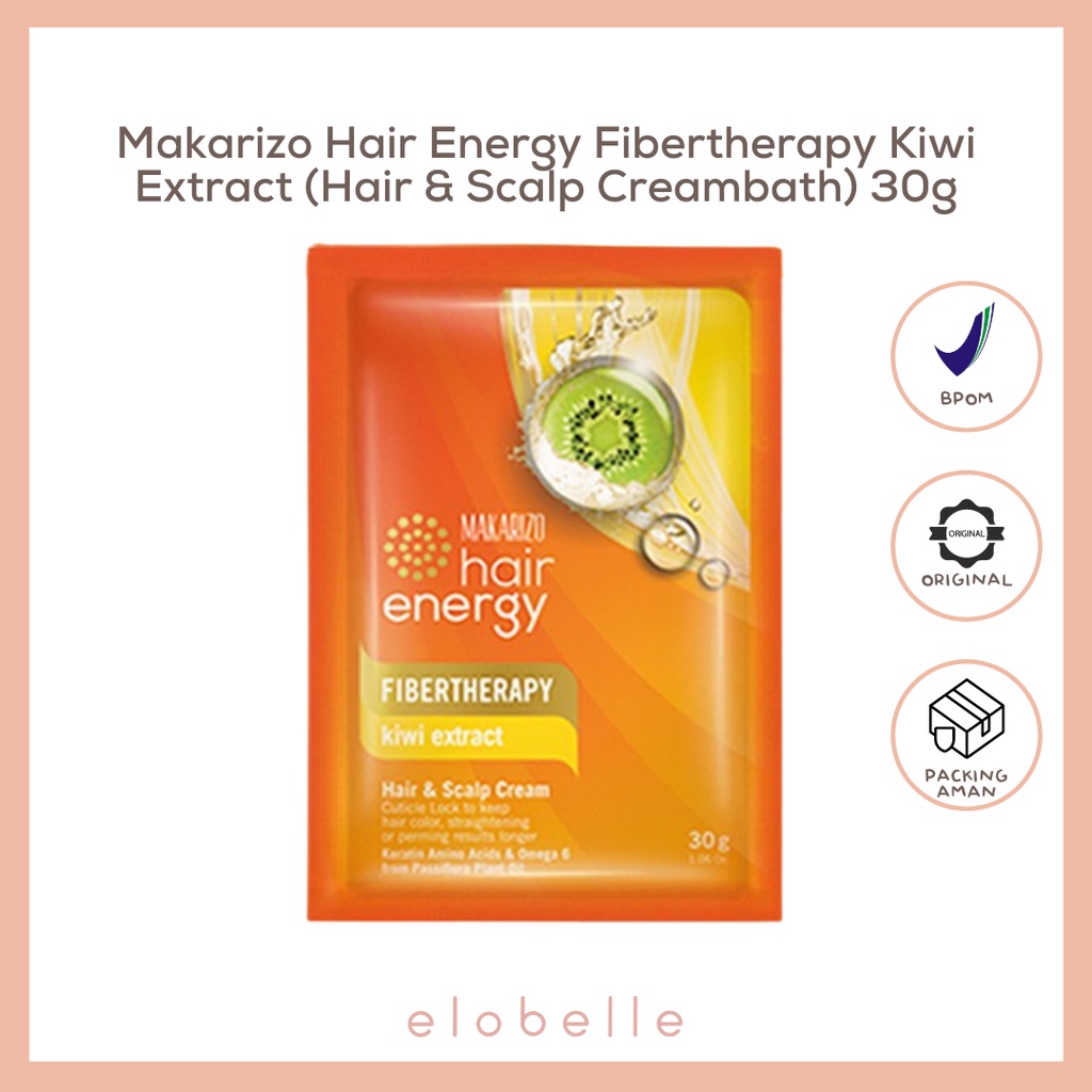 Jual Makarizo Hair Energy Fibertherapy Hair & Scalp Creambath Kiwi 30