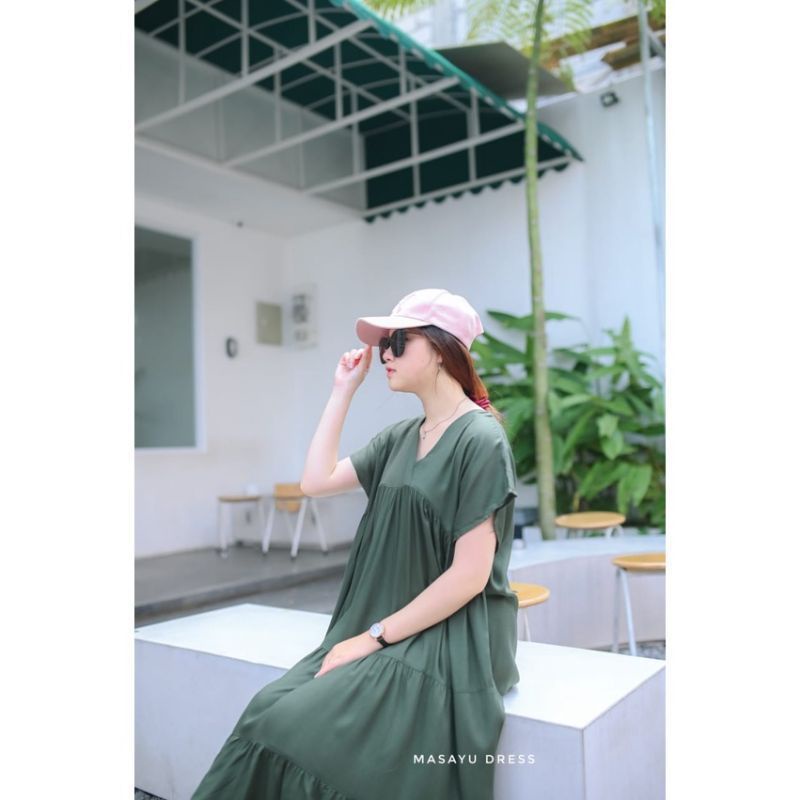 Kanzia Home dress Rayon Premium Terlaris - Daster polos Jumbo - Dres midi Wanita Viral - Dress rempe