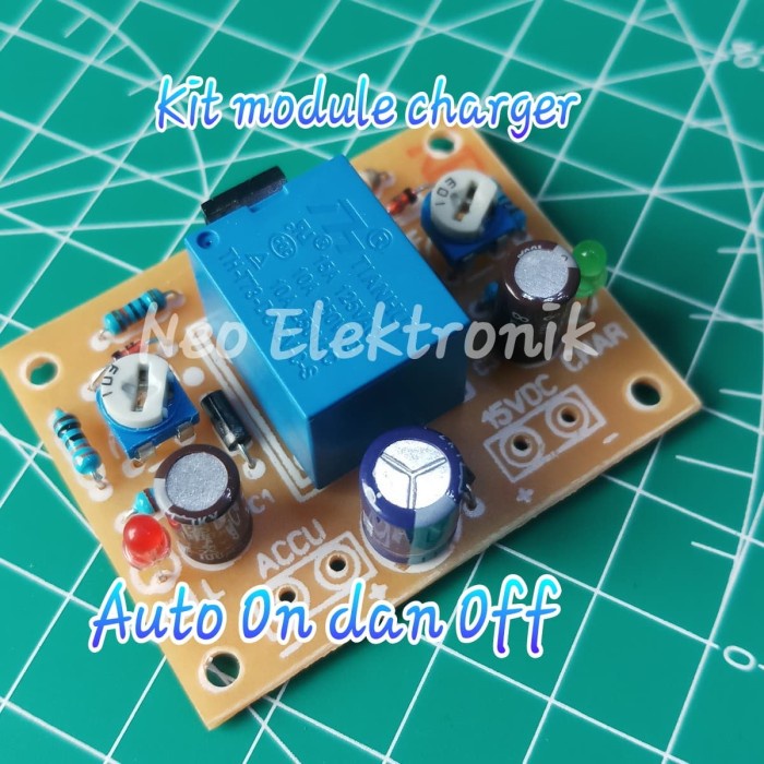 kit charger aki auto on off 12v - kit modul charger accu