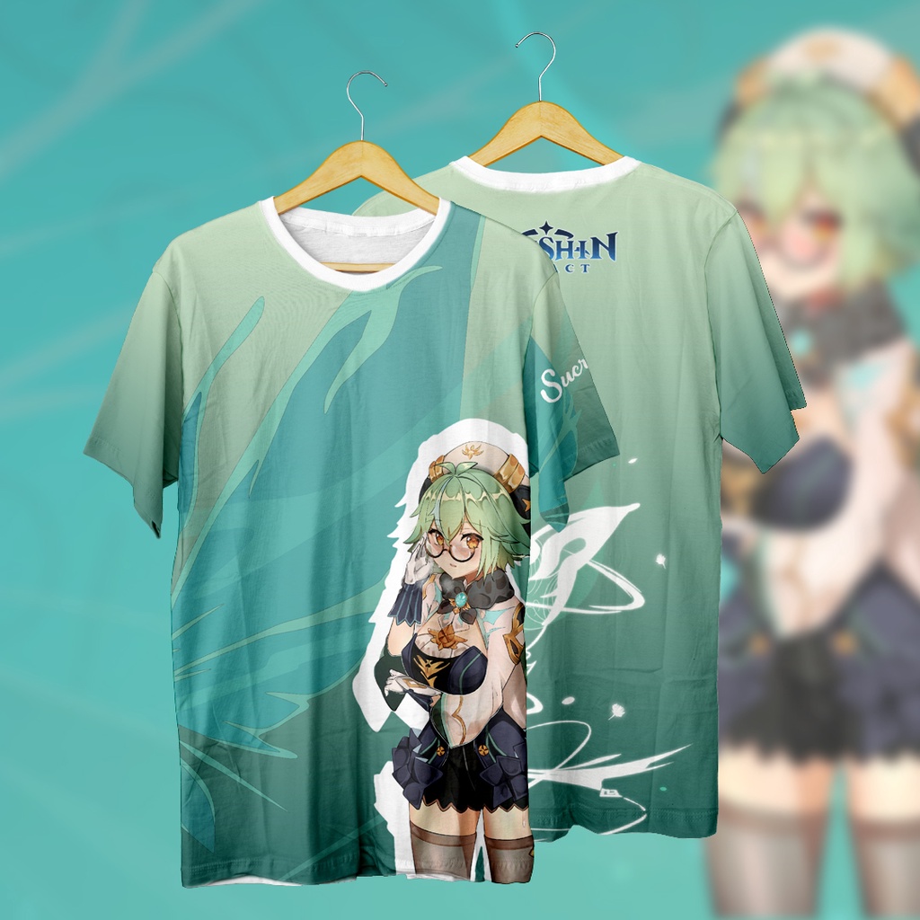 Baju Kaos GENSHIN IMPACT SUCROSE Full Print
