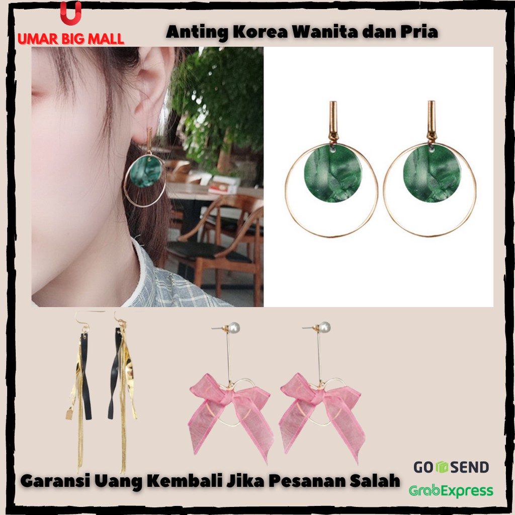 Anting Titanium  Hijab Korea Tusuk Jepit Panjang Aksesoris Wanita dan Pria Set AP2404 AP2069 J4U749