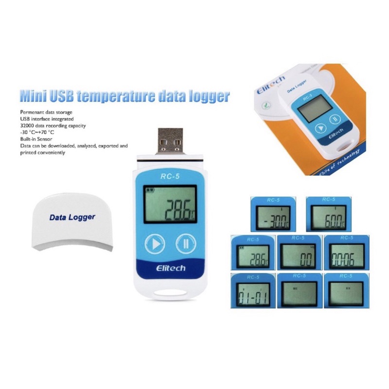 Jual Elitech RC5 / RC5 USB Temperature Data Logger Shopee Indonesia