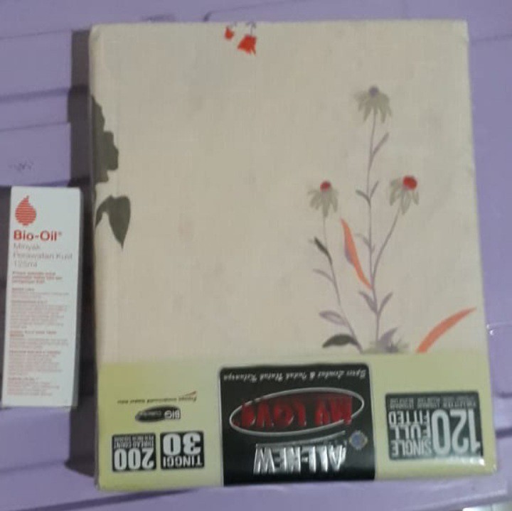 Sprei My Love Single Ukuran 120x200 T30 - Motif Minimalis / Karakter