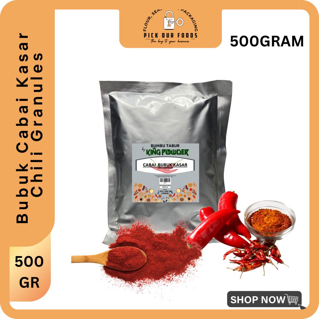 Bubuk Cabai Kasar / Chili Granules / Cabai Granule 1kg / 500gr / 250gr