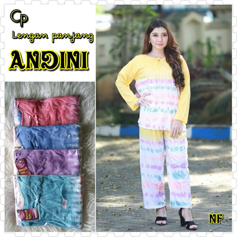 Oneset Bahan Shakila - Setelan Cringkle Polos - Piyama Tiedye Jumbo Bahan Kaos Combed