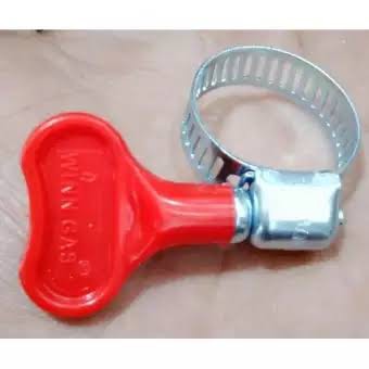 Klem gas winn gas klem kuping kupu merah kompor gas selang lpg hose clamp regulator putar cuci motor