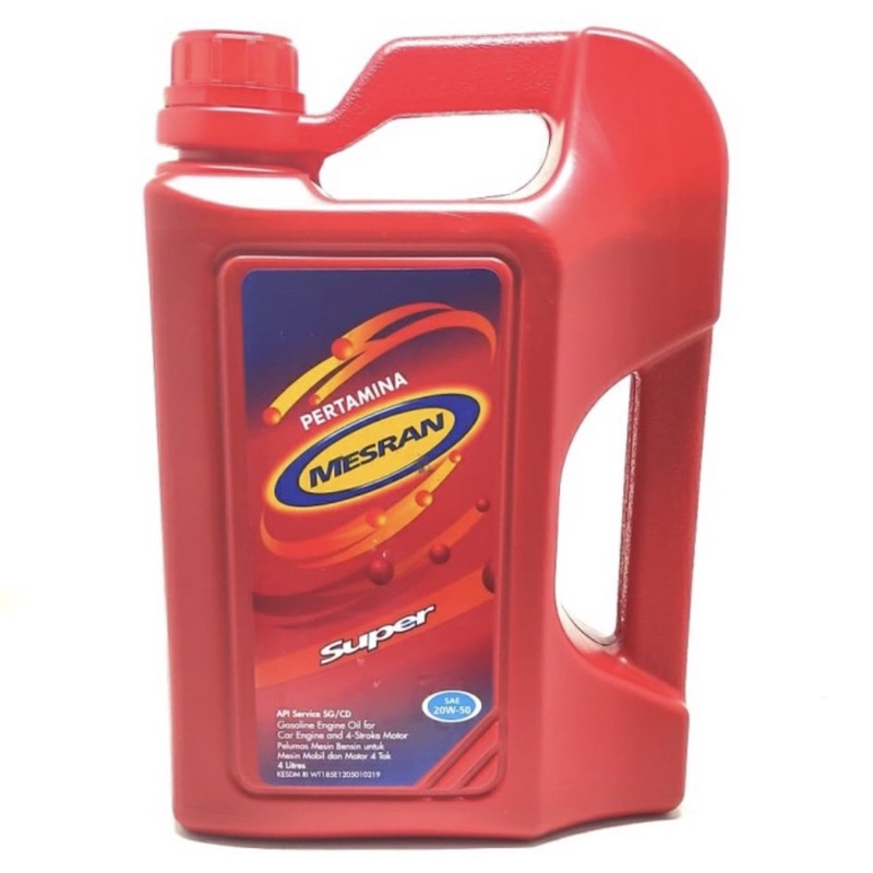 Oli Mesran Super 20W50 | 4 Liter | Oli Pertamina