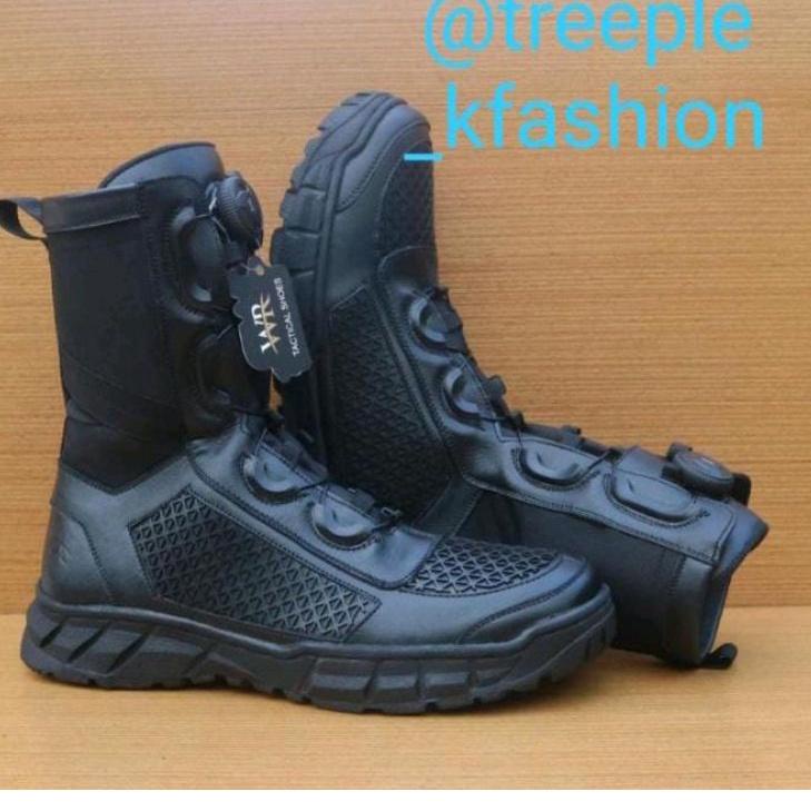 Top Produk.. WR Sepatu PDL brimob,TNI, POLRI dan satpol PP, SECURTY, PDL ARMY, tali putar, jaring-ja