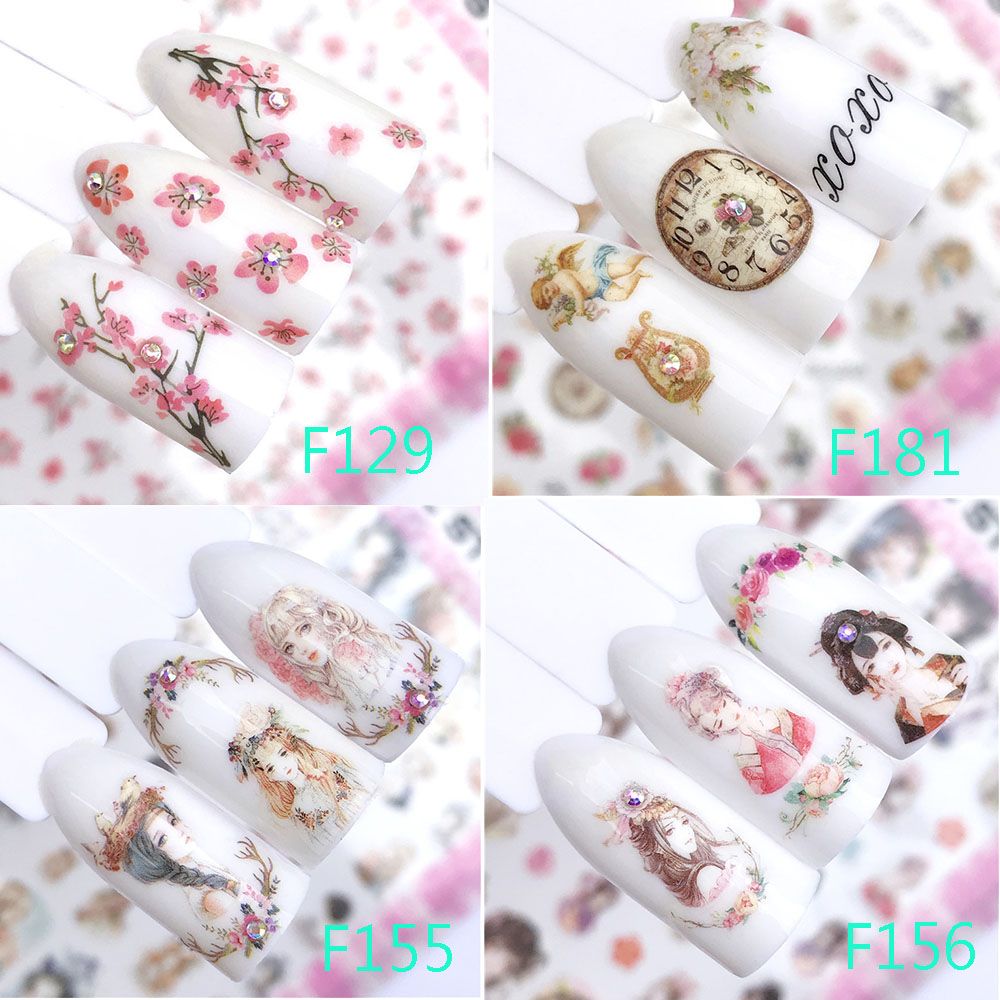 Mxbeauty Stiker Kuku Motif Bunga Daisy 3d Transfer Air Untuk Nail Art / Manicure / Hadiah