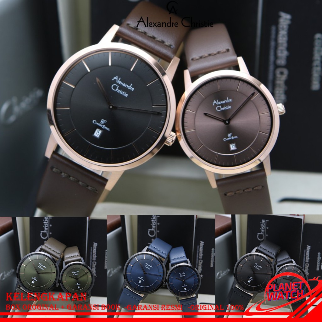 ALEXANDER CHRISTIE COUPLE ORIGINAL JAM TANGAN ALEXANDRE CHRISTIE COUPLE JAM ALEXANDER CRISTIE AC8639
