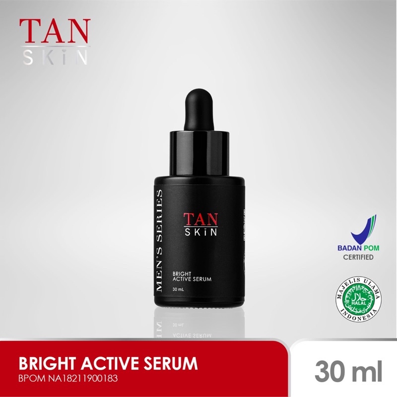 TAN SKIN Men’s Series - Bright Active Serum (Pemutih dan Pencerah untuk Pria) Skincare