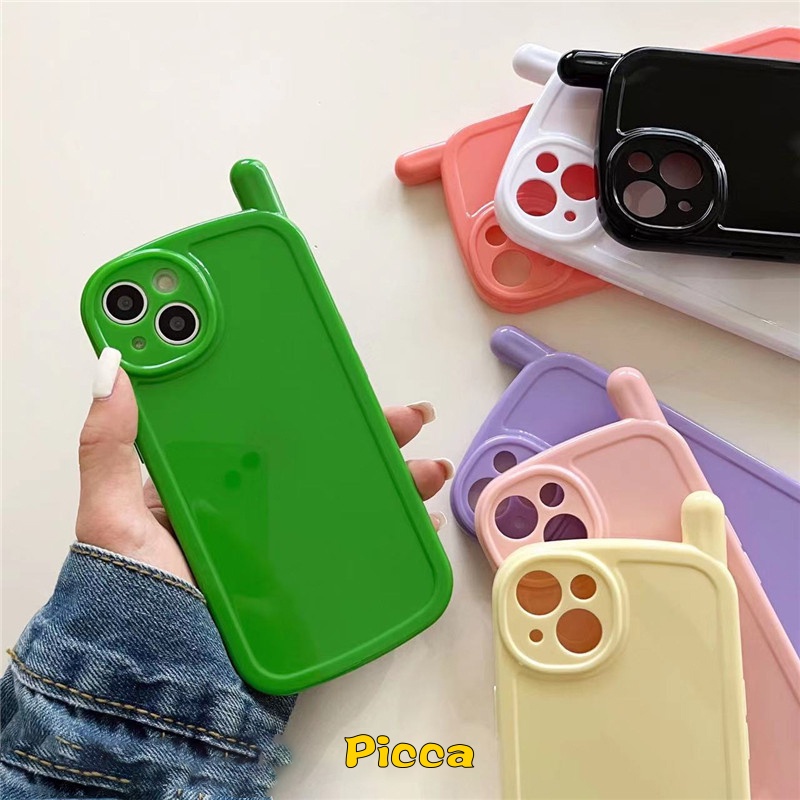 Soft Case TPU Glossy Warna Permen Macaron Untuk IPhone 7 8 Plus 13 11 12 Pro Max 13Pro Max 11Pro Max