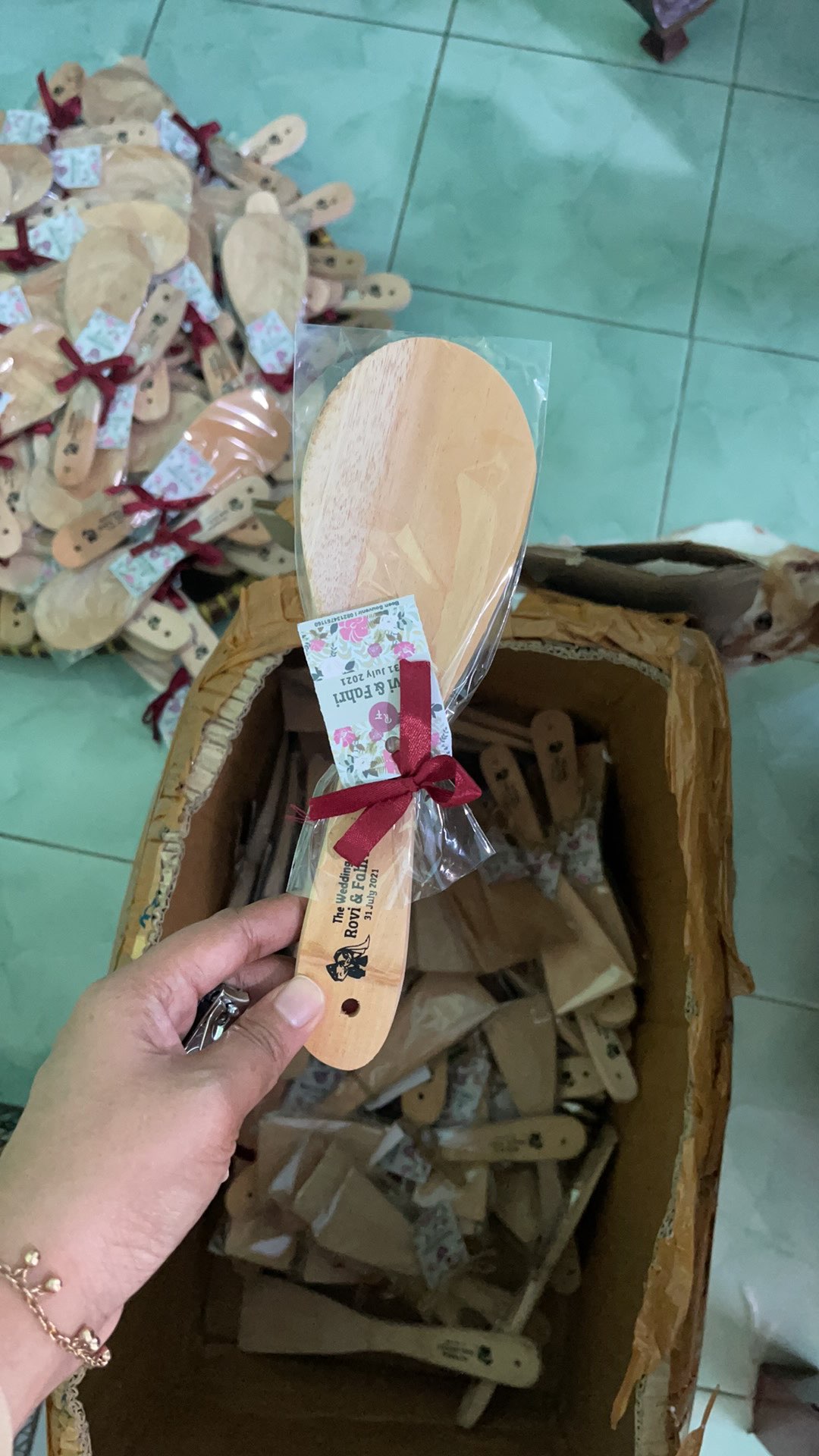 Sendok Nasi Kayu Souvenir Centong Pesta Pernikahan