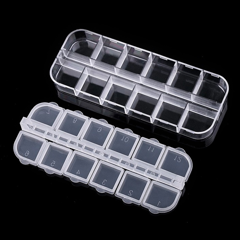 [FULL] 1PC Dental Storage Box 12 Container Dental Orthodontic Brackets Bands Parts Case