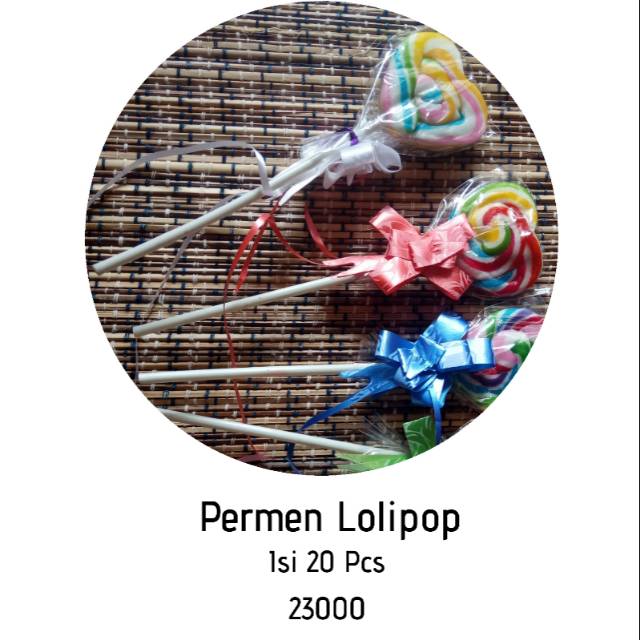 

Permen Lolipop Warna-Warni (Isi20Pcs)