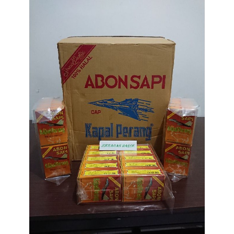 

1 pak abon sapi cap kapal perang isi 10