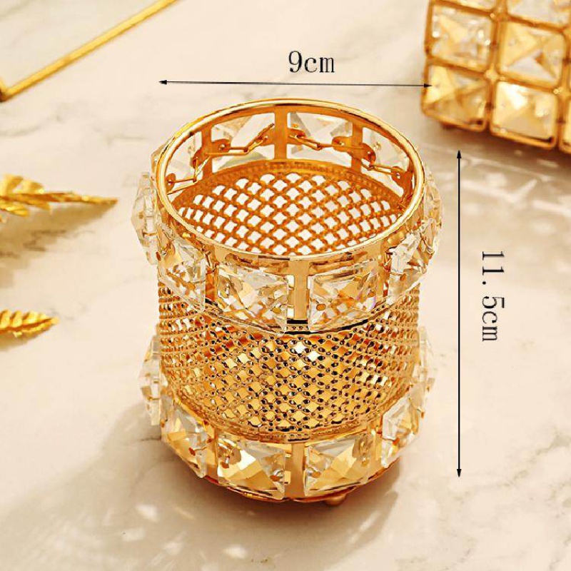 Brush Storage Tube Crystal Tempat Brush Makeup Tempat Kuas Brush Organizer Brush Holder